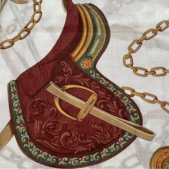 Burberry Saddle and Reins Print Scarf - Picture 4 of 7